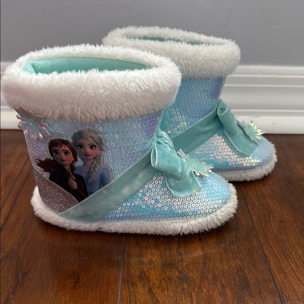 Frozen Themed Sequin Boots